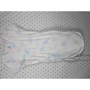 Victorias Secret PINK Tye Dye Adjustible Cinched Side long Tee Shirt Dress XL